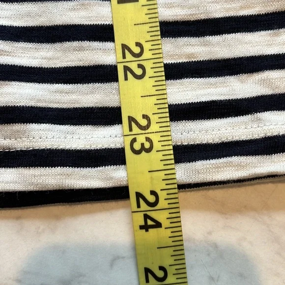 Talbots Black Long Sleeve Striped Tee Shirt. NWT. XLP - Picture 6 of 8